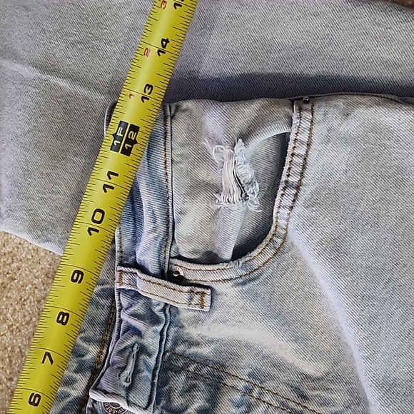 90's Boyfriend High Waist Button Fly Deconstructed Size 0 - Picture 6 of 12